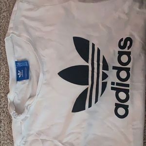 White adidas tee shirt